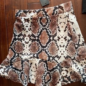 Nasty Gal Snakeskin skirt